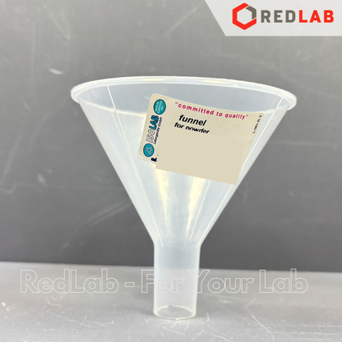Phễu nhựa PP cuống ngắn dùng rót bột ISOLAB Ø 80 100 mm, polypropylene powder funnels, có VAT
