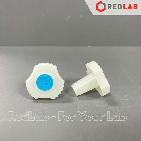 Nút nhựa PE ISOLAB 10/19 12/21 14/23 19/26 24/29 29/32, dùng đậy bình định mức, cổ nhám, polyethylene stoppers, có VAT