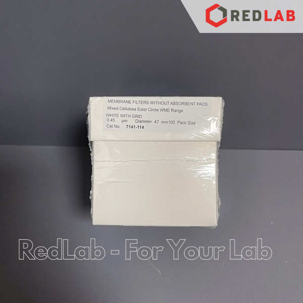 Màng lọc vi sinh MCE (Cenluloz Nitrate) 47mm 0.45um WHATMAN tiệt trùng từng tờ, kẻ sọc, không pad (hộp 100 tờ) có VAT