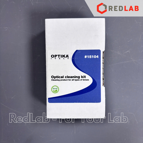 Bộ dụng cụ vệ sinh kính hiển vi OPTIKA 15104, gồm dung dịch, khăn lau, que gạc, có VAT