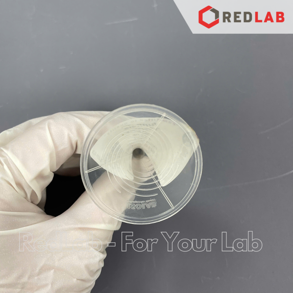 Phễu nhựa PP có gân ISOLAB Ø 40 60 80 100 120 150 mm, plastic ribbed funnel, có VAT