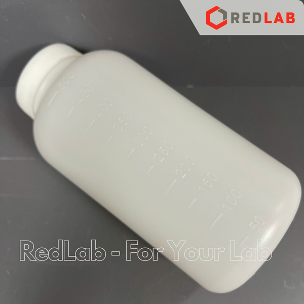 Chai nhựa PP trắng Việt Nam 500ml chia vạch nổi trắng, miệng rộng có nắp vặn và nắp đệm, có VAT
