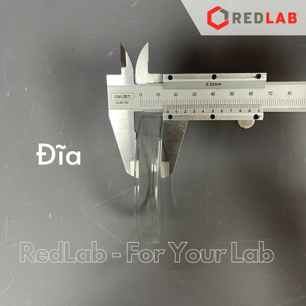 Đĩa petri thuỷ tinh DINLAB Ø 60 80 90 100 120 150 180 200 mm, gồm đĩa và nắp, thí nghiệm vi sinh, có VAT