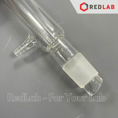 Ống sinh hàn thẳng, bóng, xoắn ONELAB 300mm, 2 cổ nhám 29/32, dùng trong thí nghiệm chưng cất, ngưng tụ, có VAT