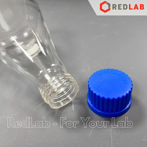 Bình tam giác nặp vặn xanh BIOHALL 50 100 150 250 500 1000 ML - GL25 GL45, chia vạch trắng, có VAT