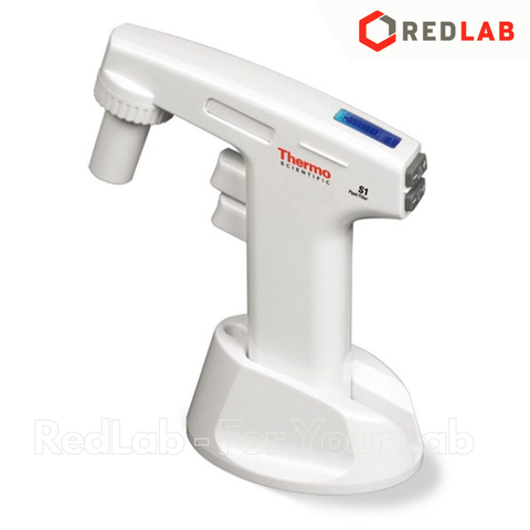 Trợ hút pipet THERMO S1 trắng (9501) dụng cụ hút mẫu thí nghiệm cho serological pipette thủy tinh / nhựa, có VAT