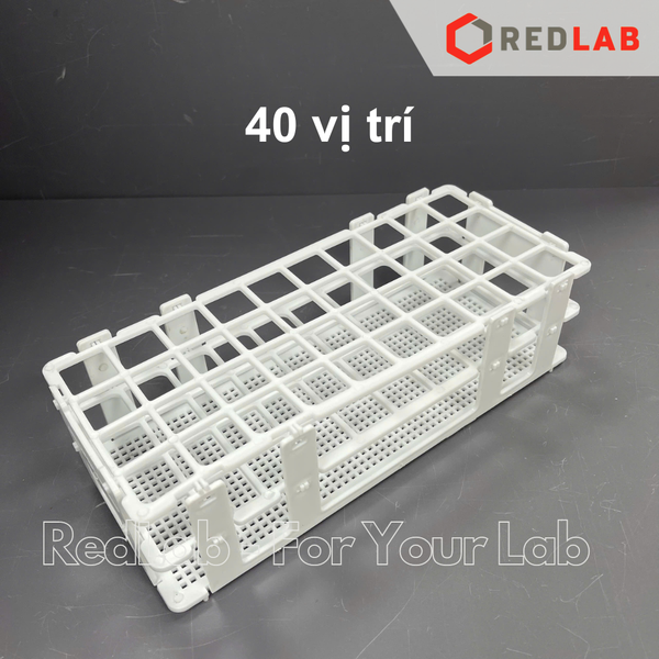 Giá đỡ ống nghiệm nhựa ONELAB nhiều vị trí đựng ống nghiệm, ống ly tâm Ø 13 16 20 25 30 mm, có VAT