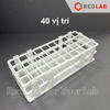 Giá đỡ ống nghiệm nhựa ONELAB nhiều vị trí đựng ống nghiệm, ống ly tâm Ø 13 16 20 25 30 mm, có VAT