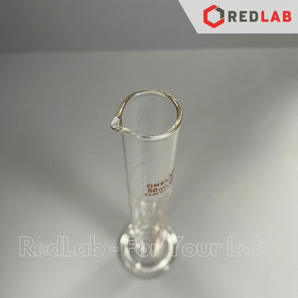 Ống đong thủy tinh ONELAB 10 25 50 100 250 500 1000 2000 ml đáy tròn, chia vạch nâu, đong mẫu thí nghiệm, có VAT