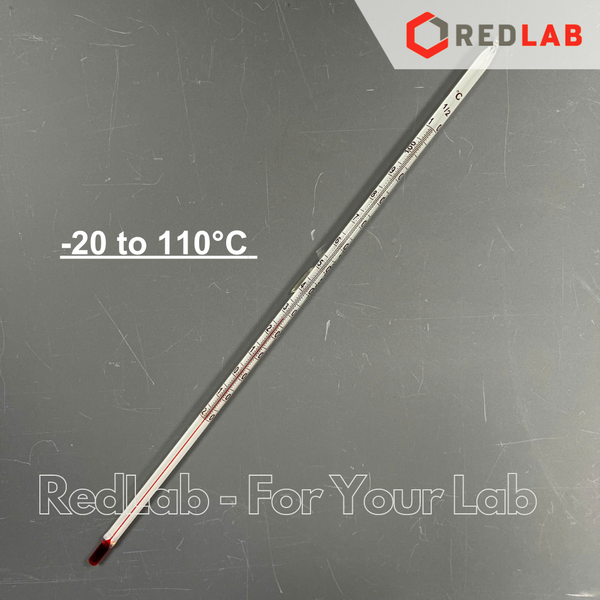 Nhiệt kế rượu ISOLAB -20 to 50°C | -20 to 110°C | -10 to 150°C | -10 to 200°C, dài 300mm, alcohol thermometer, có VAT