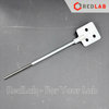 Đũa khuấy inox cánh lá bọc nhựa PTFE Ø 6/8mm dài 350mm, cánh 68mm DLAB 18900077 dùng cho máy khuấy cơ, có VAT