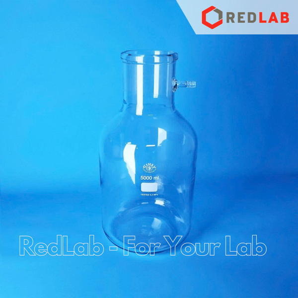 Bình chịu nhiệt có vòi hút chân không SIMAX 3000 5000 20.000 ml, Filtering Flask 3L 5L 20L with glass side hose, có VAT