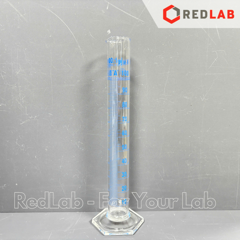 Ống đong thủy tinh vạch xanh ISOLAB Class A 5 10 25 50 100 250 500 1000 2000 ml, boro 3.3 measuring cylinders, có VAT