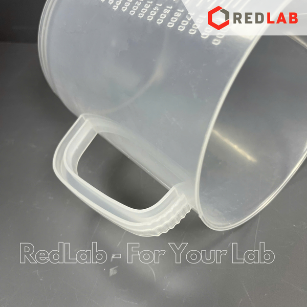 Ca nhựa PP có quai KARTELL chia vạch nổi trắng, dáng thấp 500 1000 2000 3000 5000 ml, Measuring Jugs short form, có VAT