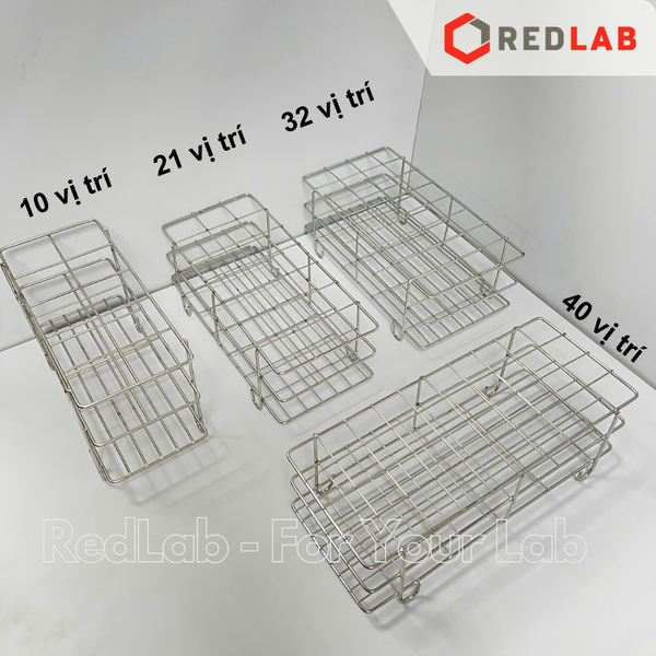 Giá đỡ ống nghiệm Inox 201 nhiều kích cỡ, cho ống đường kính 13 16 18 20 22 25 30 38 mm (kệ đựng ống ly tâm), có VAT