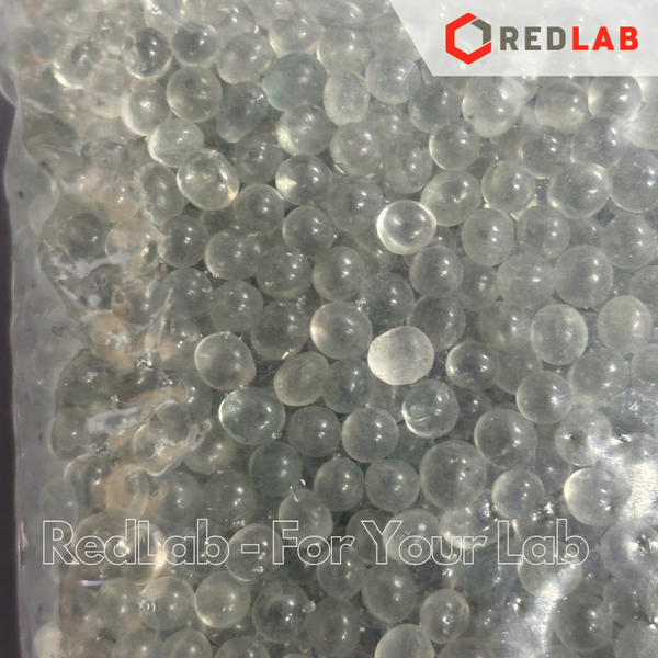 Bi thủy tinh ISOLAB 3 3.5 4 5 6 mm (gói 1kg) dùng nghiền mẫu thí nghiệm, glass beads, có VAT