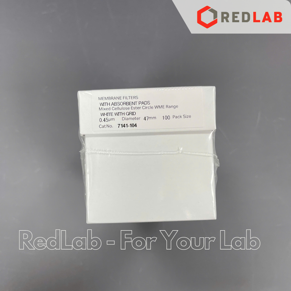 Màng lọc vi sinh MCE (Mix Celulose Ester) 47mm 0.45um WHATMAN tiệt trùng từng tờ, kẻ sọc (hộp 100 tờ) có VAT