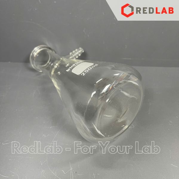 Bình tam giác có vòi BIOHALL 25 50 100 250 500 ml 1L 2L 3L 5L 10L 20L, Filter flask mark trắng, có VAT