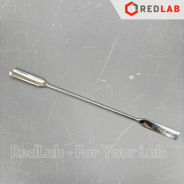 Thìa múc hoá chất rãnh tròn ISOLAB  21 cm, thép AISI 304, thìa cân, muỗng xúc mẫu thí nghiệm, có VAT