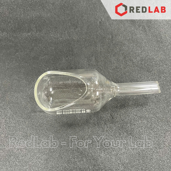 Thìa cân thủy tinh BIOHALL 3 6 10 ml (weighing scoops with open tubular arm) thủy tinh boro 3.3, có VAT