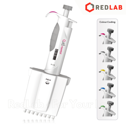Micropipet 8 kênh AHN Pipet4u pro 0.5-10 5-50 10-100 30-300 ul, có thể hấp autoclave, có VAT