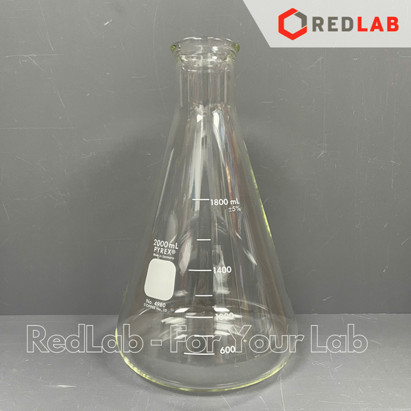 Bình tam giác cổ hẹp PYREX Class A  50 125 250 300 500 ml 1L 2L 4L Erlen, ASTM thuỷ tinh Borosilicate, có VAT