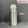 Chai nhôm 50 100 250 500 1000 ml, nắp khóa nhựa trắng, nắp đệm hạn chế bay hơi, có VAT