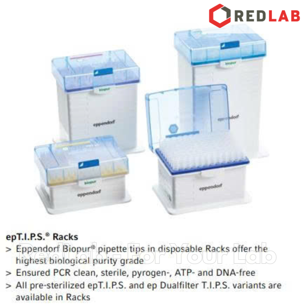 Microtips (đầu típ – côn) EPPENDORF epTIPS Racks colorless tips Biopur ® 200 1000 1250 ul 5 ml, có VAT