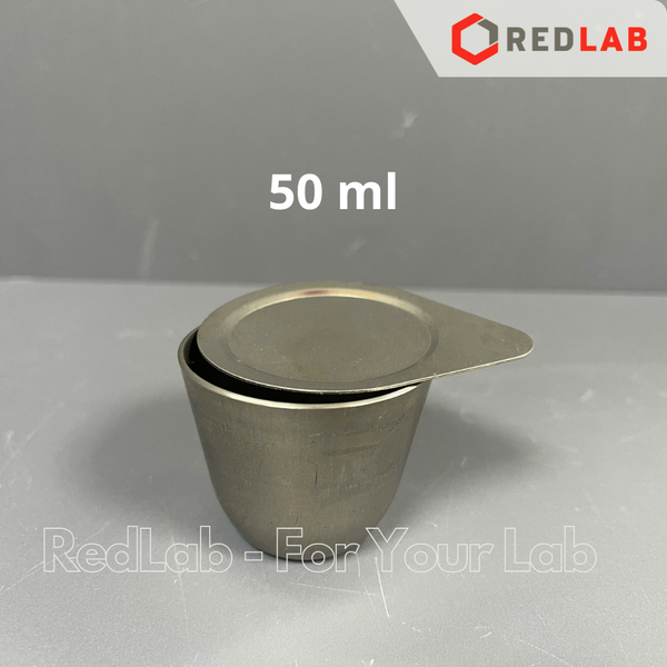 Chén Niken có nắp ONELAB 30ml 50ml, chén nung mẫu thí nghiệm chịu nhiệt độ cao, có VAT