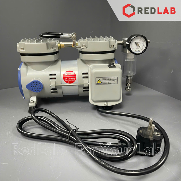 Bơm chân không - không dầu WIGGENS V400 (1167400), 34 lít/phút, 100mbar, cho thí nghiệm vi sinh... BH 12T, có VAT