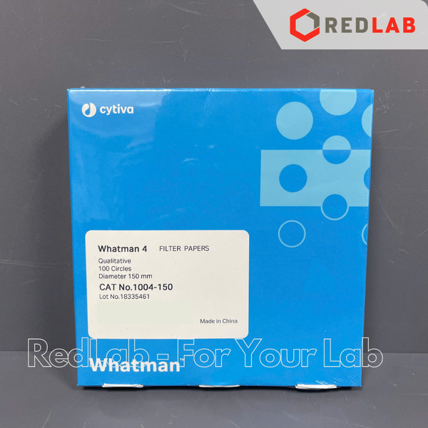 Giấy lọc định tính số 4 WHATMAN nhanh 20-25um, Ø 42.5 47 55 70 90 110 125 150 185 mm (hộp 100 tờ) có VAT