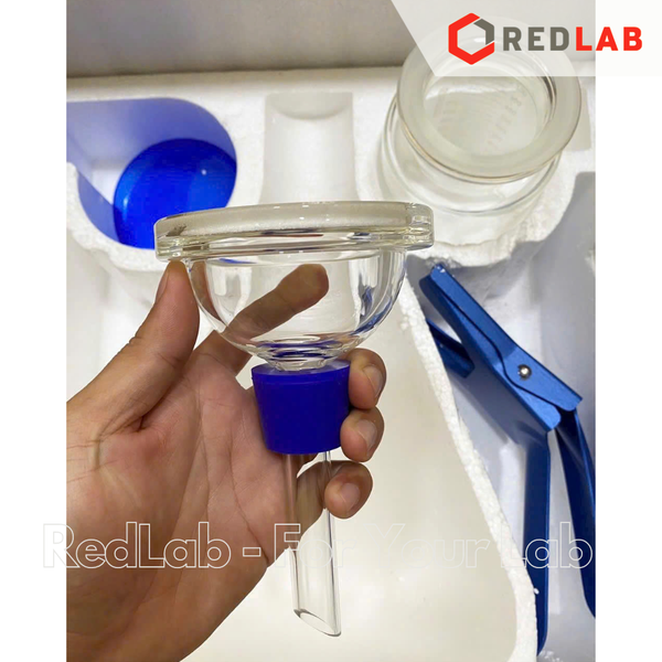 Bộ lọc vi sinh phễu 1000ml Ø 90mm ALWSCI gồm kẹp nhôm, adaptor GL45, bình tam giác vòi 2000 5000 ml, có VAT