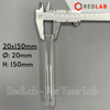 Ống nghiệm trơn không vành BIOHALL Ø 12 13 16 18 20 25 30 32 38 mm, thuỷ tinh boro 3.3 chịu nhiệt, in logo, có VAT