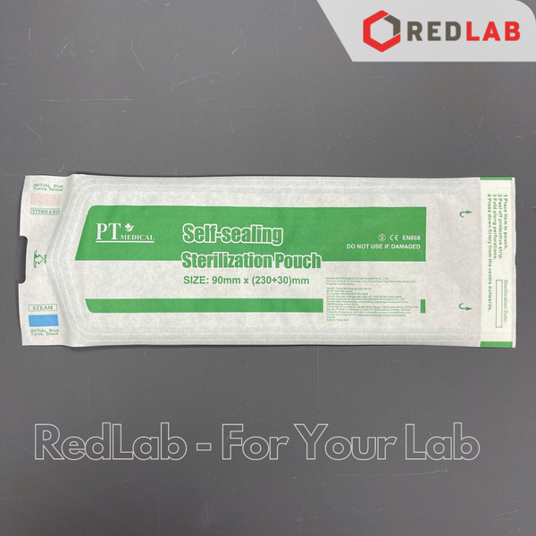 Túi hấp tiệt trùng cắt sẵn tự dán PT Medical 5.7x10 9x23 13.5x25.5 19x33 25x37 30x46 (hộp 200 cái), có VAT