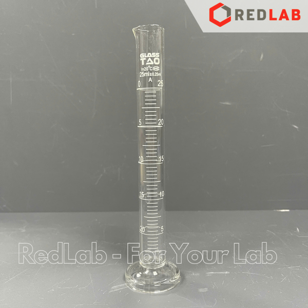Ống đong thủy tinh GlassTAO Class A 10 25 50 100 250 500 1000 2000 ml, dùng đong mẫu thí nghiệm, có VAT