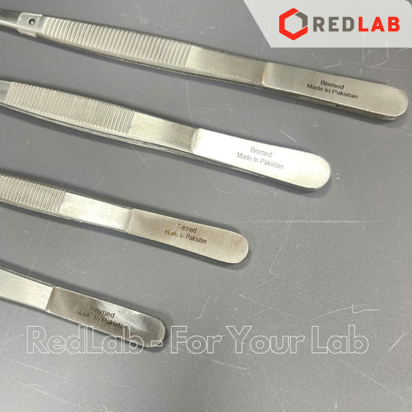 Nhíp thẳng đầu nhọn Pakistan 14 16 18 20 cm, dùng trong lab thí nghiệm, có VAT