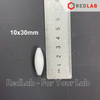 Thanh khuấy từ Oval DINLAB  8x20mm 10x25mm 10x30mm 15x40mm, nhựa PTFE chịu hóa chất, dùng cho máy khuấy từ có VAT