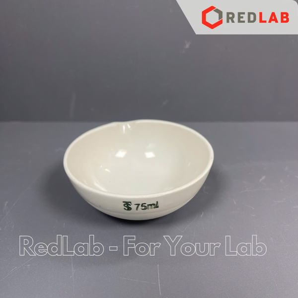Bát sứ có mỏ ONELAB 60 75 100 125 150 200 250 300 ml, chịu nhiệt, dùng nung đốt mẫu thí nghiệm, có VAT