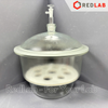 Bình hút ẩm trắng có vòi GENLAB 150 180 210 240 300 350 400 mm, dùng lưu trữ hoặc làm khô mẫu thí nghiệm, có VAT
