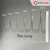 Pen / panh kẹp thẳng / cong Pakistan 12 14 16 18 20 24 cm, không mấu, có gờ, dùng trong lab thí nghiệm, có VAT