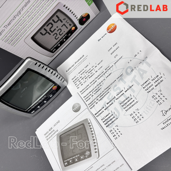 Máy đo nhiệt độ, độ ẩm TESTO 608 H2 (0560 6082) nhiệt ẩm kế -10 đến +70 °C, 2 đến 98 %RH, chính hãng, có VAT