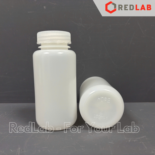 Chai nhựa HDPE trắng miệng rộng, nắp vặn BIOLOGIX 30 60 125 200 250 500 ml, có VAT