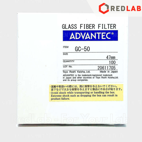 Giấy lọc sợi thuỷ tinh (lọc TSS) ADVANTEC GC-50 47mm, Glass fiber filter (hộp 100 tờ) có VAT