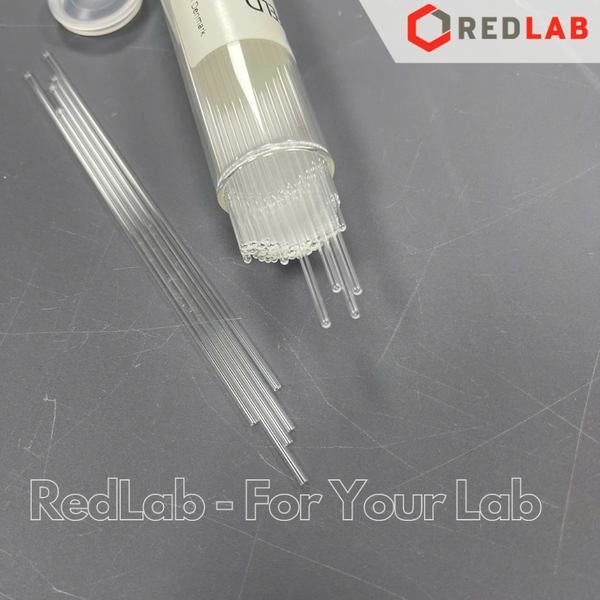 Ống mao quản đo điểm nóng chảy MARIENFELD Đức 1 đầu kín 1 đầu hở, nhiều kích thước (hộp 100 cái) có VAT