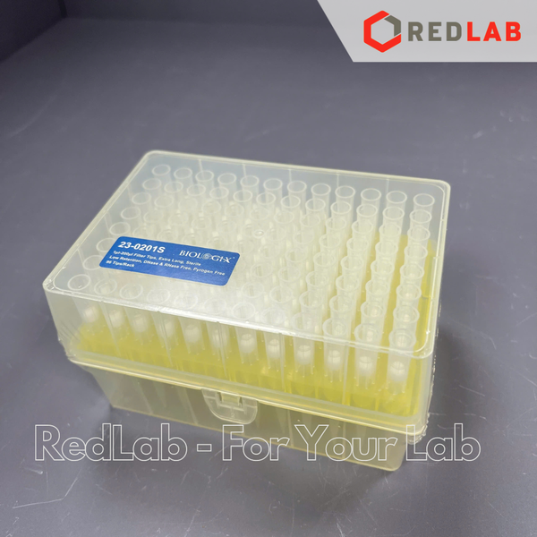 [Hộp 96 cái] Đầu tip có Lọc 200ul, BIOLOGIX 23-0201S dài 59.3mm, giảm bám dính, nhựa PP, có thể hấp autoclave, có VAT