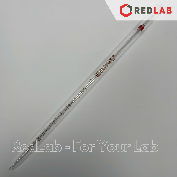 Pipet thẳng vạch nâu DURAN Class AS 0.5 1 2 5 10 20 25 ml, zero trên đỉnh, ống hút thủy tinh kẻ vạch thí nghiệm, có VAT