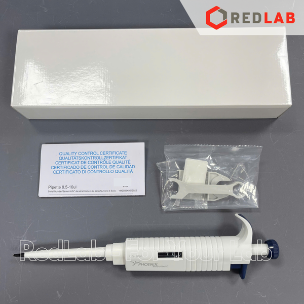 Micropipet đơn kênh PHOENIX Instrument 0.1-2.5 0.5-10 2-20 5-50 10-100 20-200 ul, 0.1-1 0.5-5 1-10 ml, có VAT