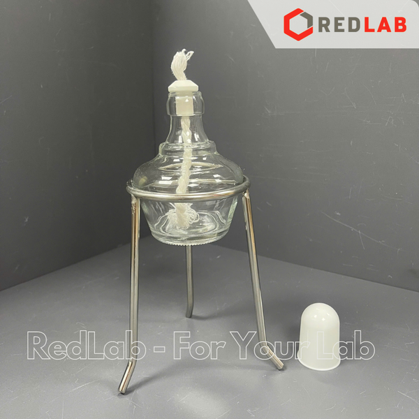 Kiềng nung 3 chân inox Ø 10cm cao 13cm, dùng đun với ngọn lửa đèn cồn trong thí nghiệm, trường học, có VAT