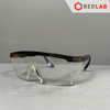 Kính bảo hộ nhựa AHP gọng đen, dùng bảo vệ mắt trong lab thí nghiệm, có VAT