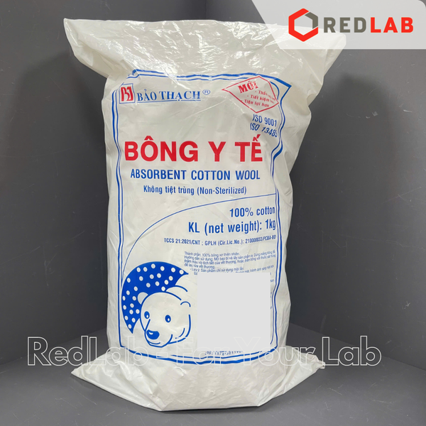 Bông gòn Bảo Thạch gói 1kg thấm nước / không thấm nước (bông mỡ không hút nước), có VAT